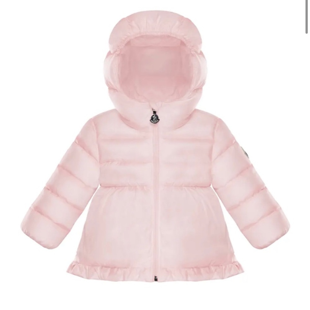 Moncler Girl’s Odlie Quilted Ruffle Jacket (Kids)